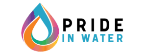 Pride in Water sideways logo